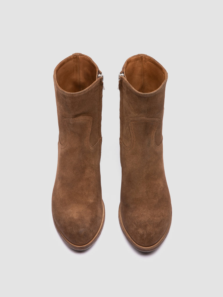 WADE 003 - Brown Suede Zipped Boots Officine Creative - 2