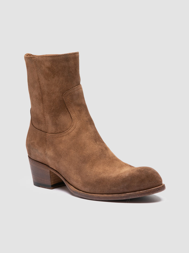 WADE 003 - Brown Suede Zipped Boots Officine Creative - 3
