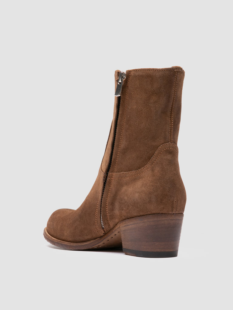WADE 003 - Brown Suede Zipped Boots Officine Creative - 4