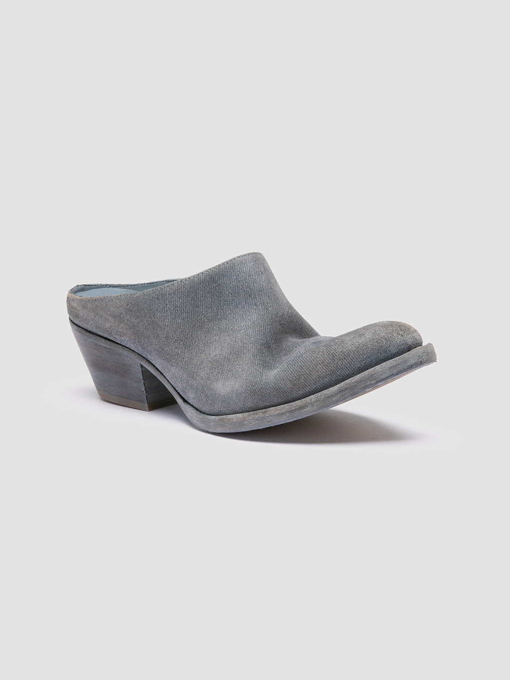 WANDA DD 101 - blaue Pantoletten aus Wildleder - image 3,side view