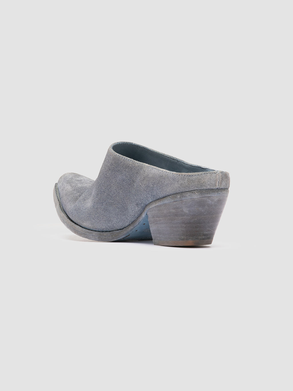 WANDA DD 101 - blaue Pantoletten aus Wildleder - image 4,side view