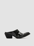 WANDA DD 101 - Black Leather Mule Sandals - thumb image 1,side view