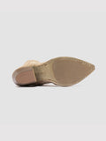 WANDA DD 103 - Taupe Suede Zip Boots - thumb image 5,side view
