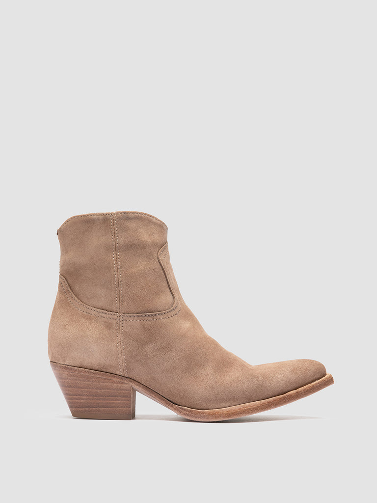 WANDA DD 103 - Taupe Suede Zip Boots