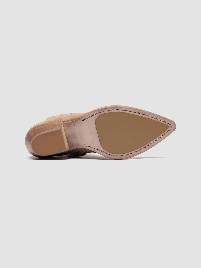 WANDA DD 103 - Taupe Suede Zip Boots