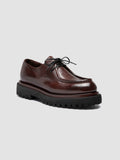WISAL DD 125 - Burgundy Leather Derby Shoes - thumb image 3,side view