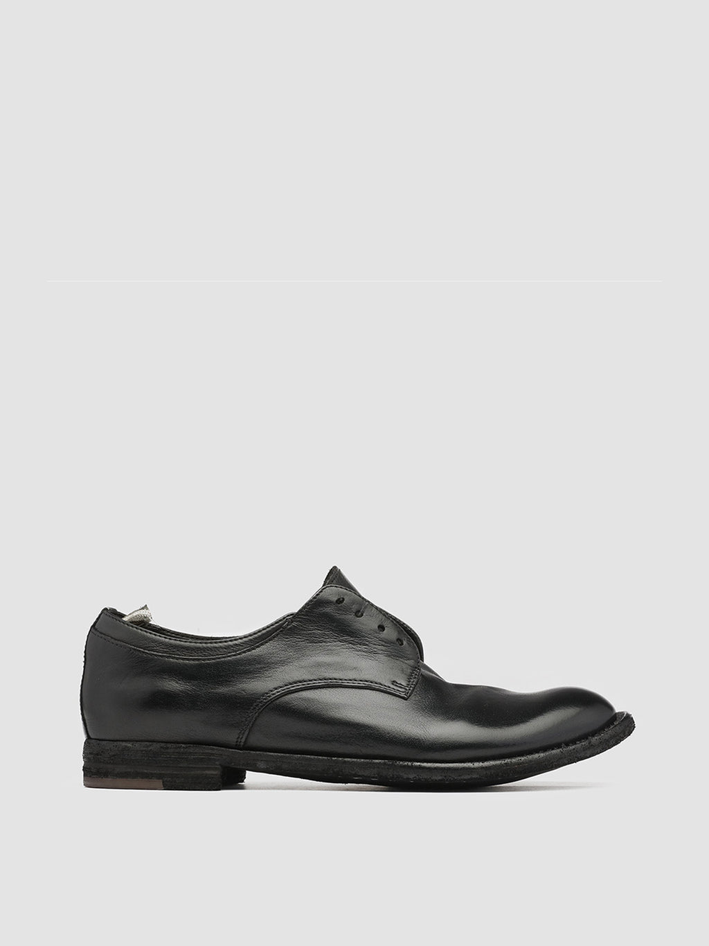 LEXIKON 501 - Schwarze Derby-Schuhe aus Leder - image 1,side view