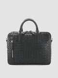 ARMOR 011 - Black Woven Leather Bag - thumb image 1,side view
