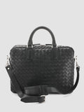 ARMOR 011 - Black Woven Leather Bag - thumb image 4,side view