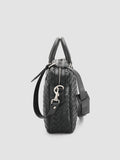 ARMOR 011 - Black Woven Leather Bag - thumb image 3,side view