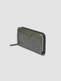 BERGE’ 101 - Green Woven Leather Wallet - thumb image 4,side view