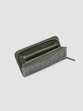 BERGE’ 101 - Green Woven Leather Wallet - thumb image 6,side view