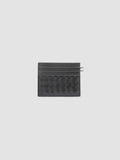 BOUDIN 122 - Black Woven Leather Card Holder - thumb image 4,side view