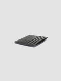 BOUDIN 122 - Black Woven Leather Card Holder - thumb image 3,side view