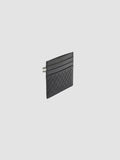 BOUDIN 122 - Black Woven Leather Card Holder - thumb image 5,side view