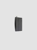 BOUDIN 122 - Black Woven Leather Card Holder - thumb image 2,side view