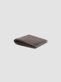 BOUDIN 123 - Brown Woven Leather bifold wallet - thumb image 3,side view