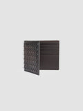 BOUDIN 123 - Brown Woven Leather bifold wallet - thumb image 5,side view