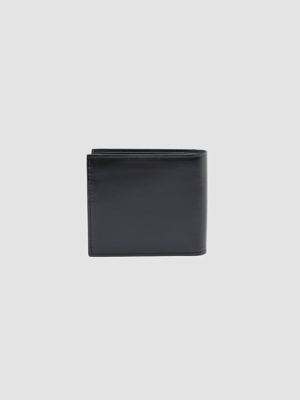 BOUDIN 23 - Black Leather Bifold Wallet - image 2,side view