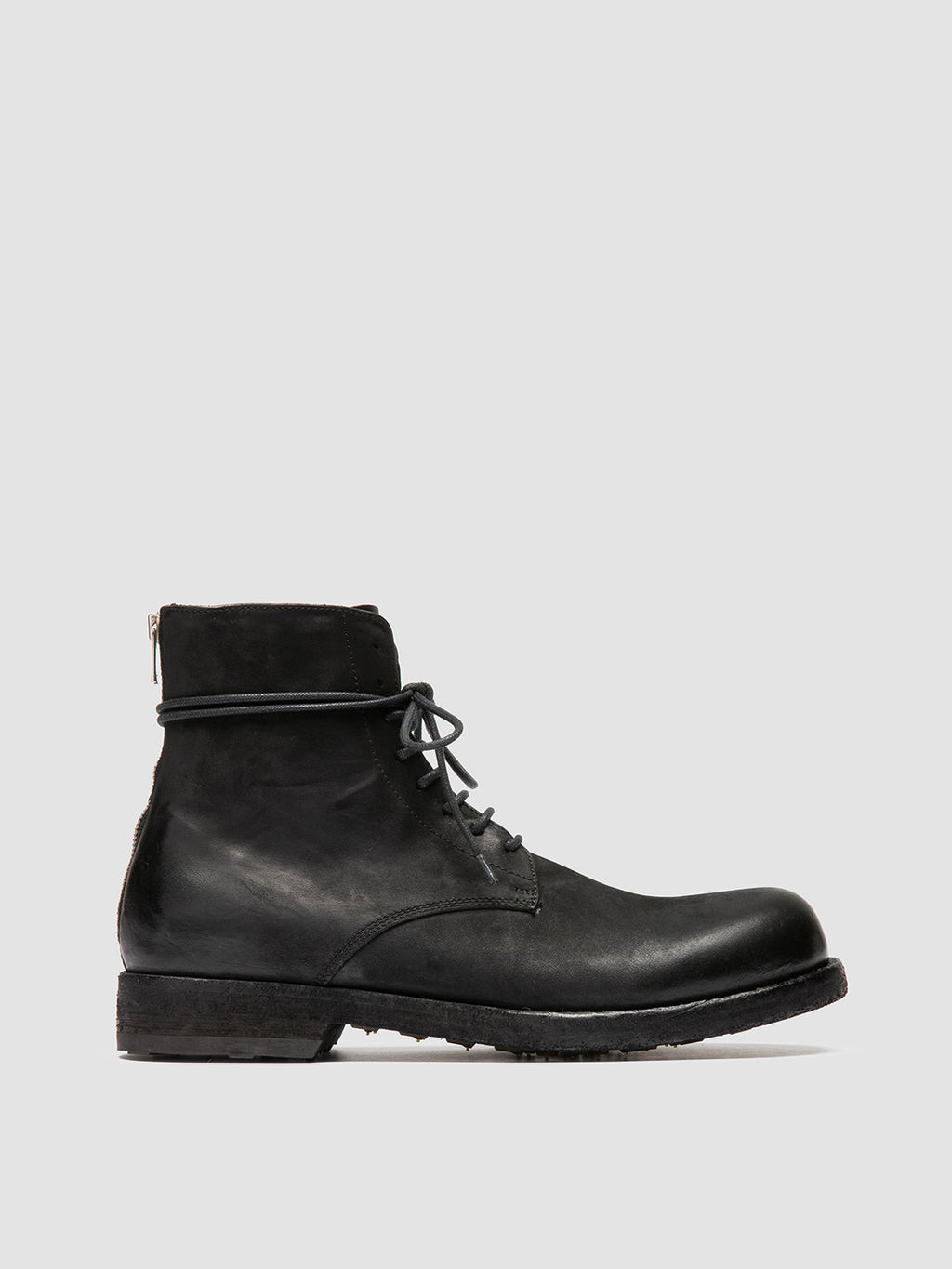 BULLA DD 102 - schwarze Lederstiefel zum Schnüren - image 1,side view