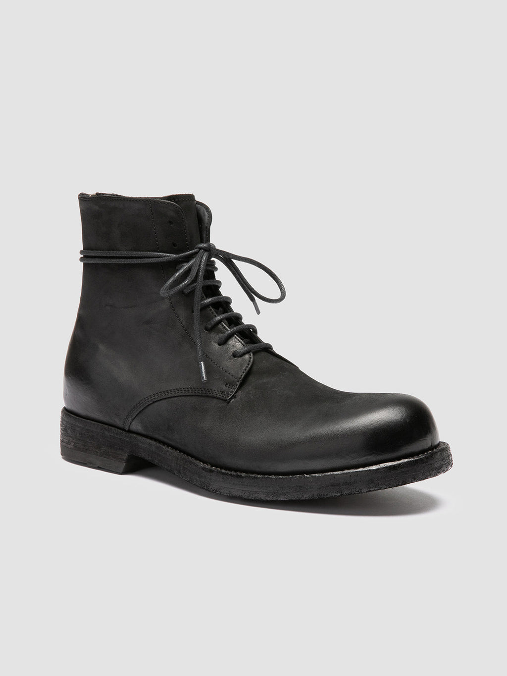 BULLA DD 102 - schwarze Lederstiefel zum Schnüren - image 3,side view