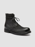 BULLA DD 102 - schwarze Lederstiefel zum Schnüren - thumb image 3,side view