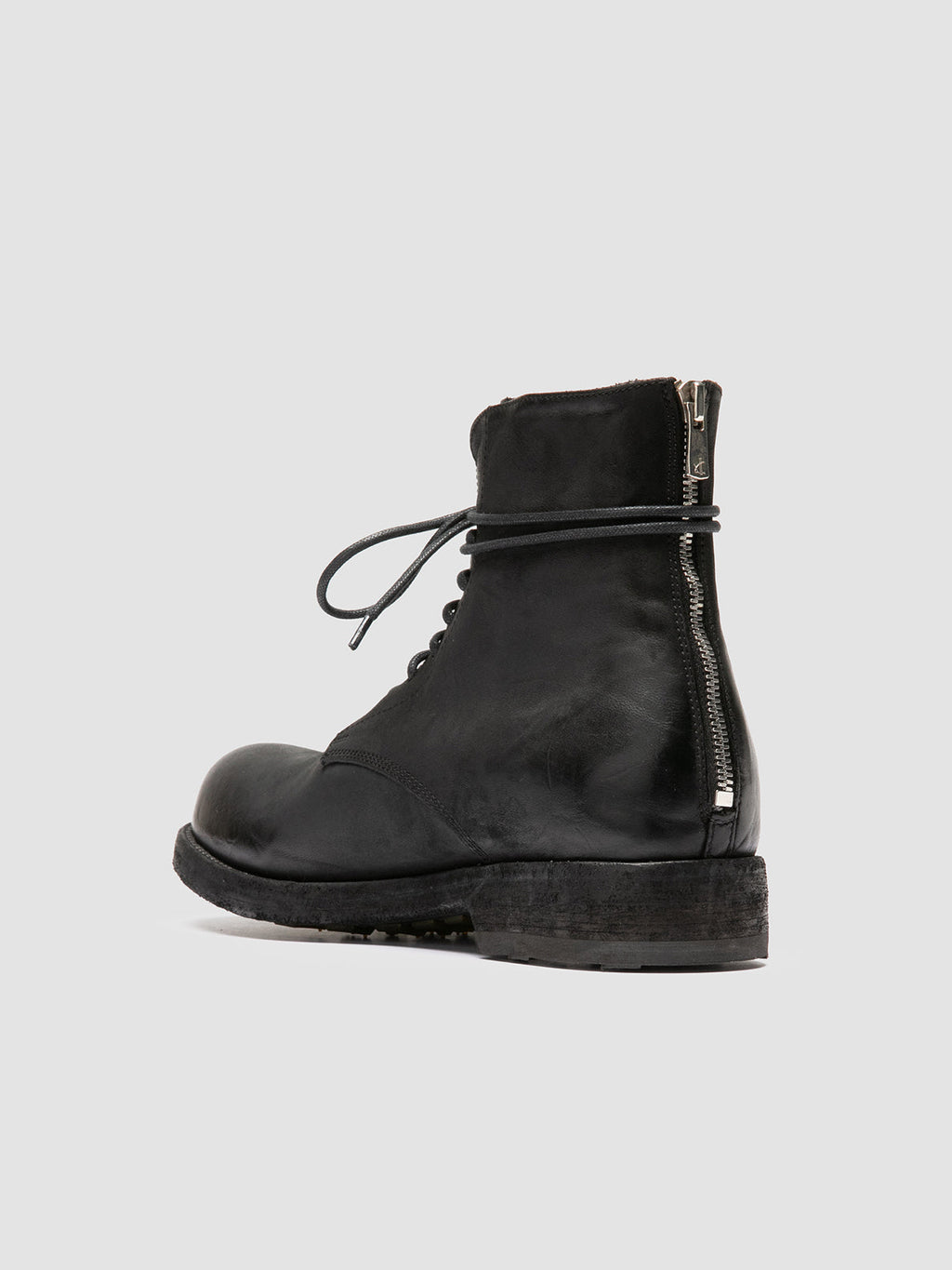 BULLA DD 102 - schwarze Lederstiefel zum Schnüren - image 4,side view