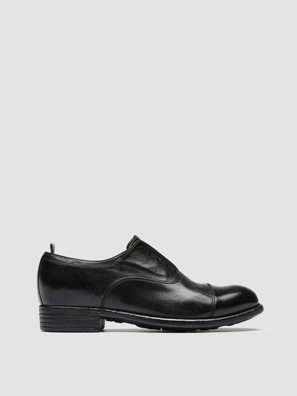 CALIXTE 003 - schwarze Oxfordschuhe aus Leder - image 1,side view