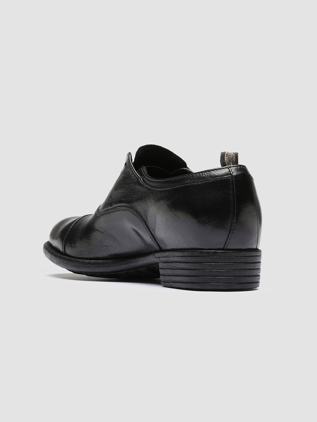 CALIXTE 003 - schwarze Oxfordschuhe aus Leder - image 4,side view