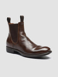 CALIXTE 004 - braune Chelsea-Lederstiefel - thumb image 3,side view