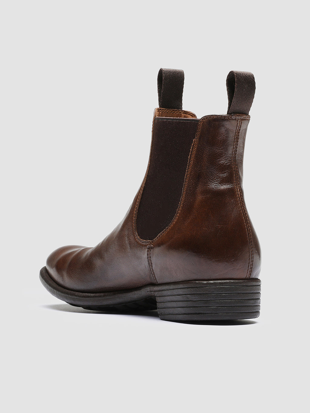 CALIXTE 004 - braune Chelsea-Lederstiefel - image 4,side view