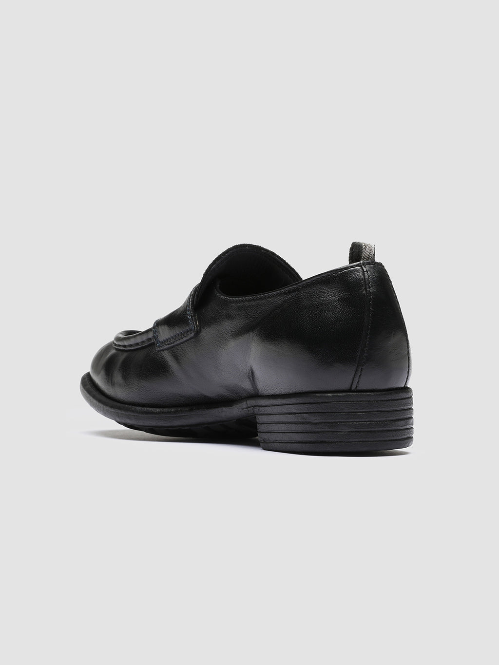 CALIXTE 020 - schwarze Leder-Loafer - image 4,side view