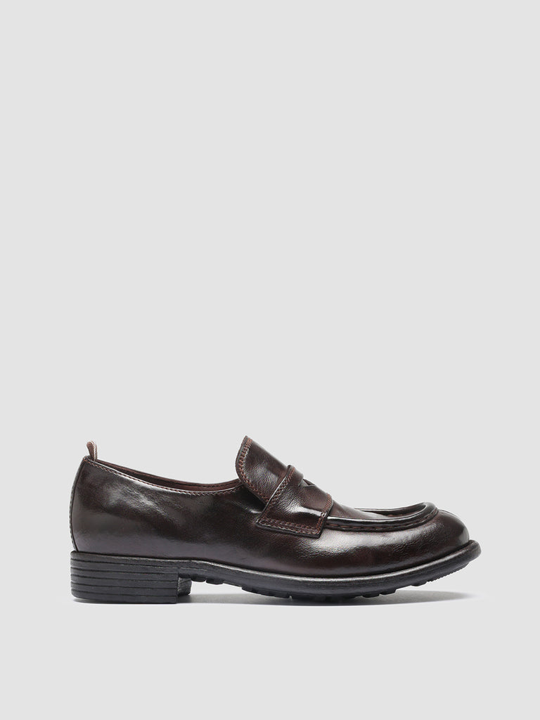CALIXTE 020 - Burgundy Leather Loafers