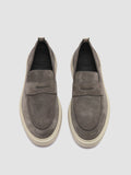 FRAME 001 - graue Penny-Loafer aus Wildleder - thumb image 2,side view