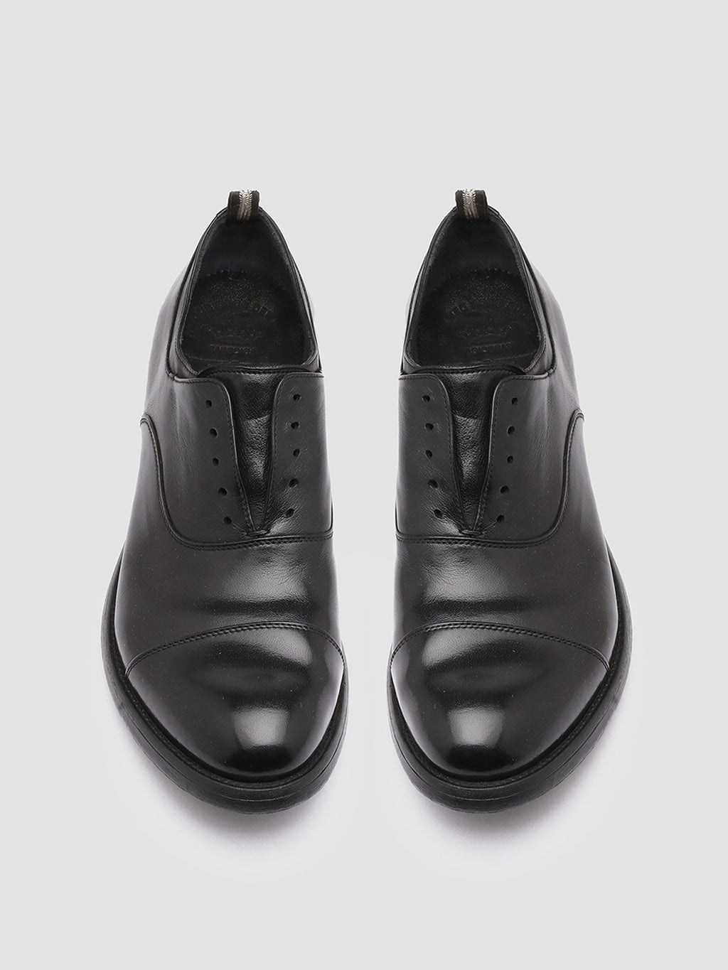 HIVE 004 - schwarze Oxfordschuhe aus Leder - image 2,side view