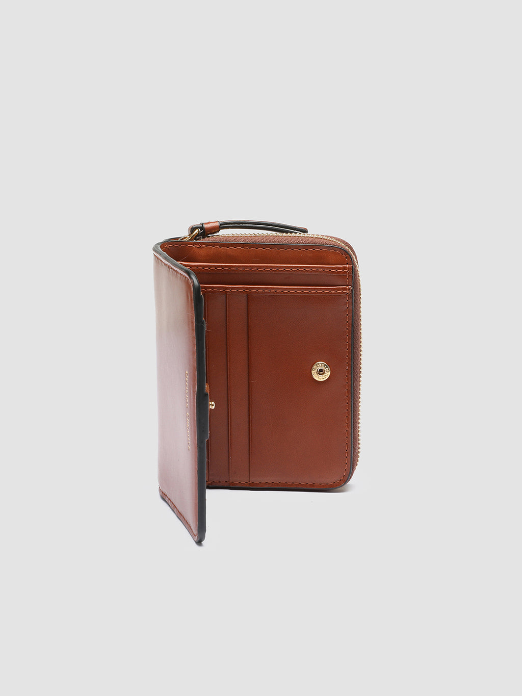 JULIET 02 - Brown Leather wallet - image 4,side view
