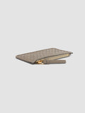 JULIET 103 - Taupe Woven Leather card holder - thumb image 3,side view