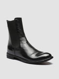 LEXIKON 073 - schwarze Chelsea-Lederstiefel - thumb image 3,side view