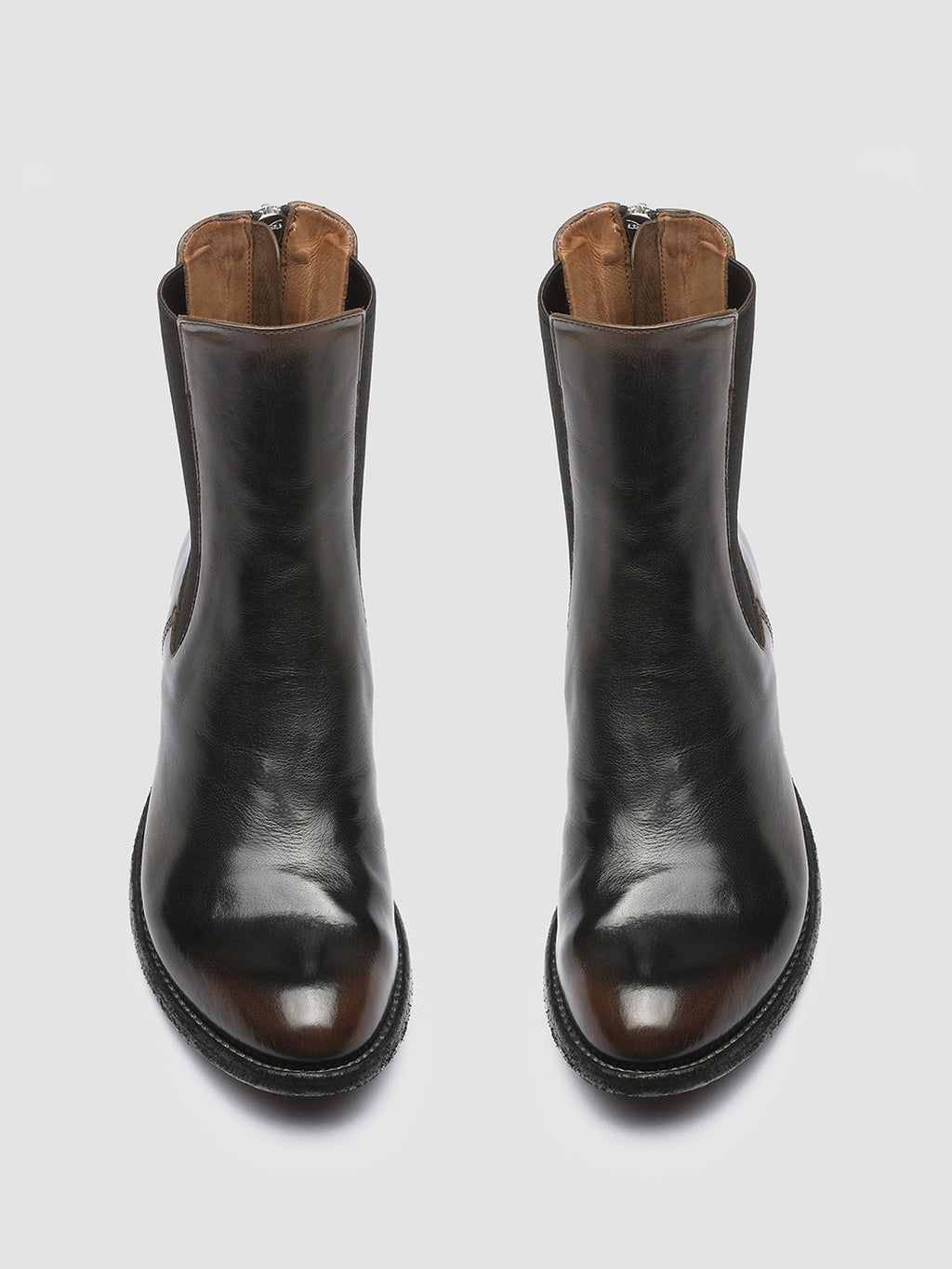 LEXIKON 073 - Brown Leather Chelsea Boots - image 2,side view