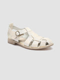 LEXIKON 536 - White Leather Sandals - thumb image 3,side view