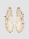 LEXIKON 536 - White Leather Sandals - thumb image 2,side view