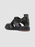 LEXIKON 536 - Black Leather Sandals - thumb image 4,side view