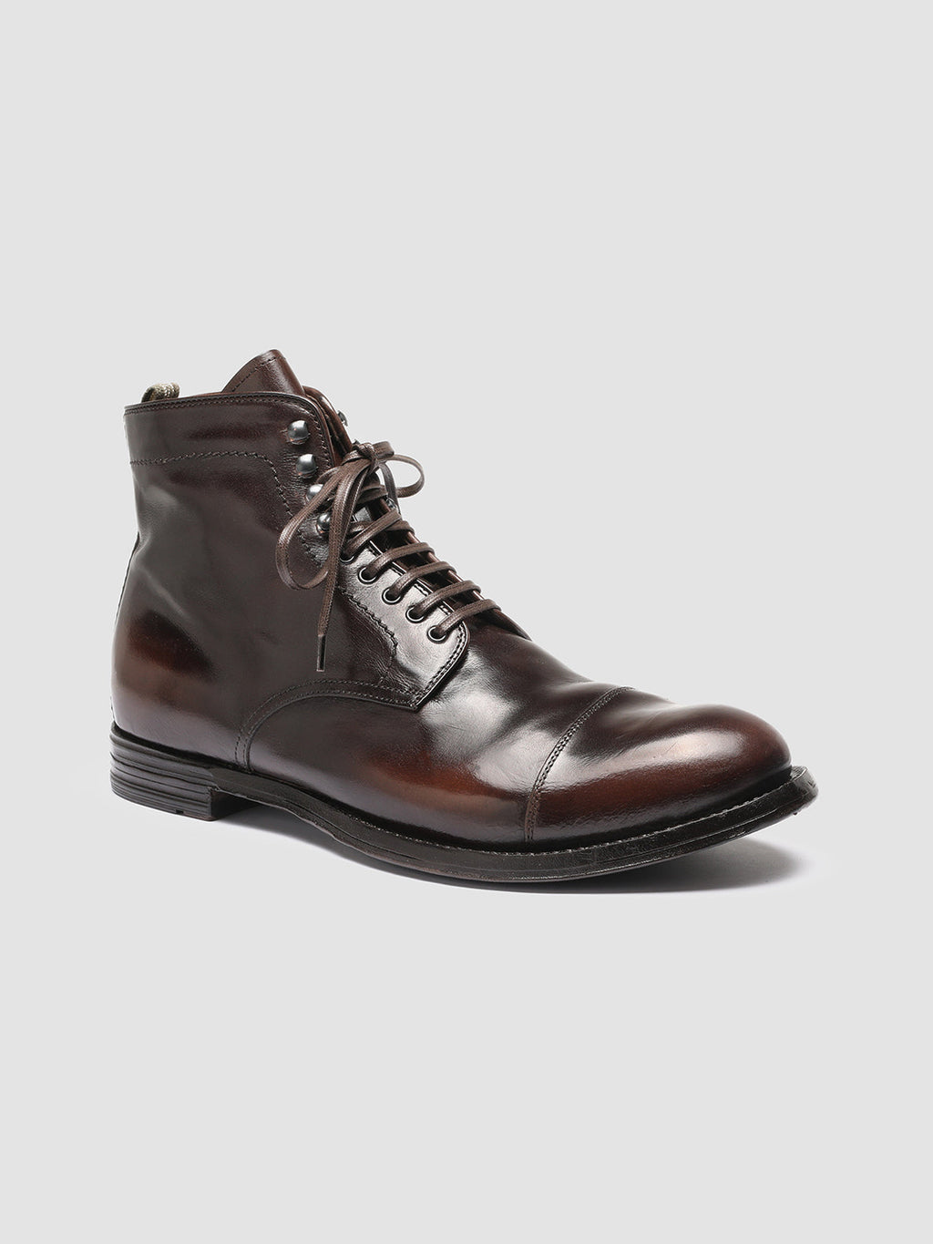 ANATOMIA 016 - Dark Brown Leather Ankle Boots - image 3,side view