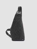 ARMOR 05 - Black Woven Leather Backpack - thumb image 1,side view