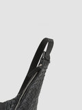 ARMOR 05 - Black Woven Leather Backpack - thumb image 6,side view