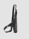 ARMOR 05 - Black Woven Leather Backpack - thumb image 3,side view