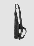 ARMOR 05 - Black Woven Leather Backpack - thumb image 4,side view