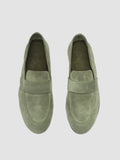 BLAIR 001 - Grüne Slipper aus Wildleder - thumb image 2,side view