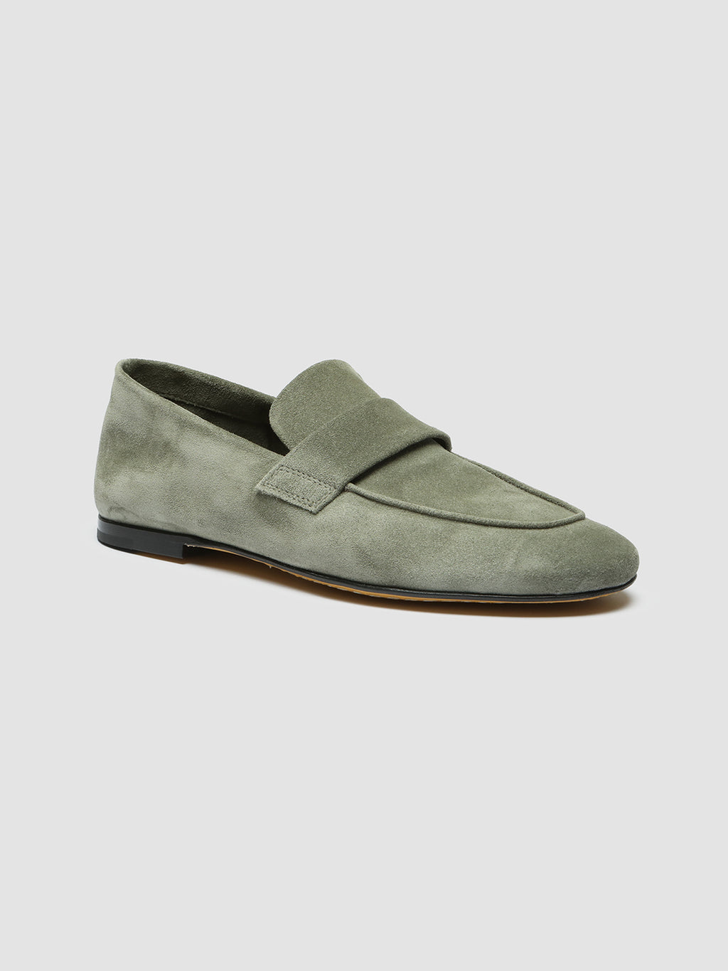 BLAIR 001 - Grüne Slipper aus Wildleder - image 3,side view