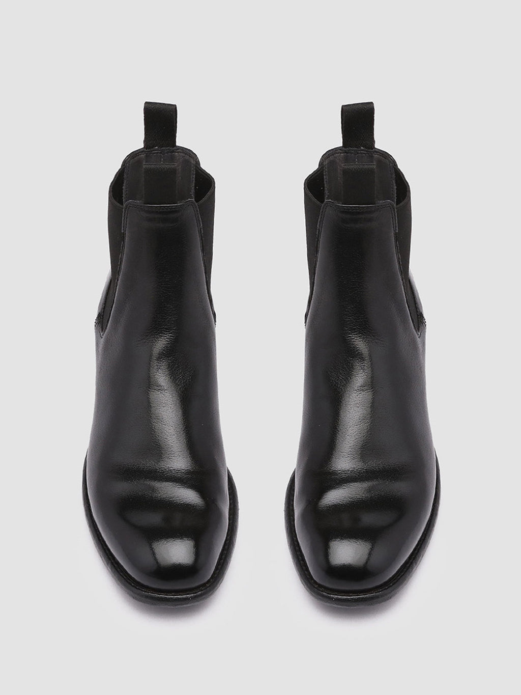 CALIXTE 004 - schwarze Chelsea-Lederstiefel - image 2,side view